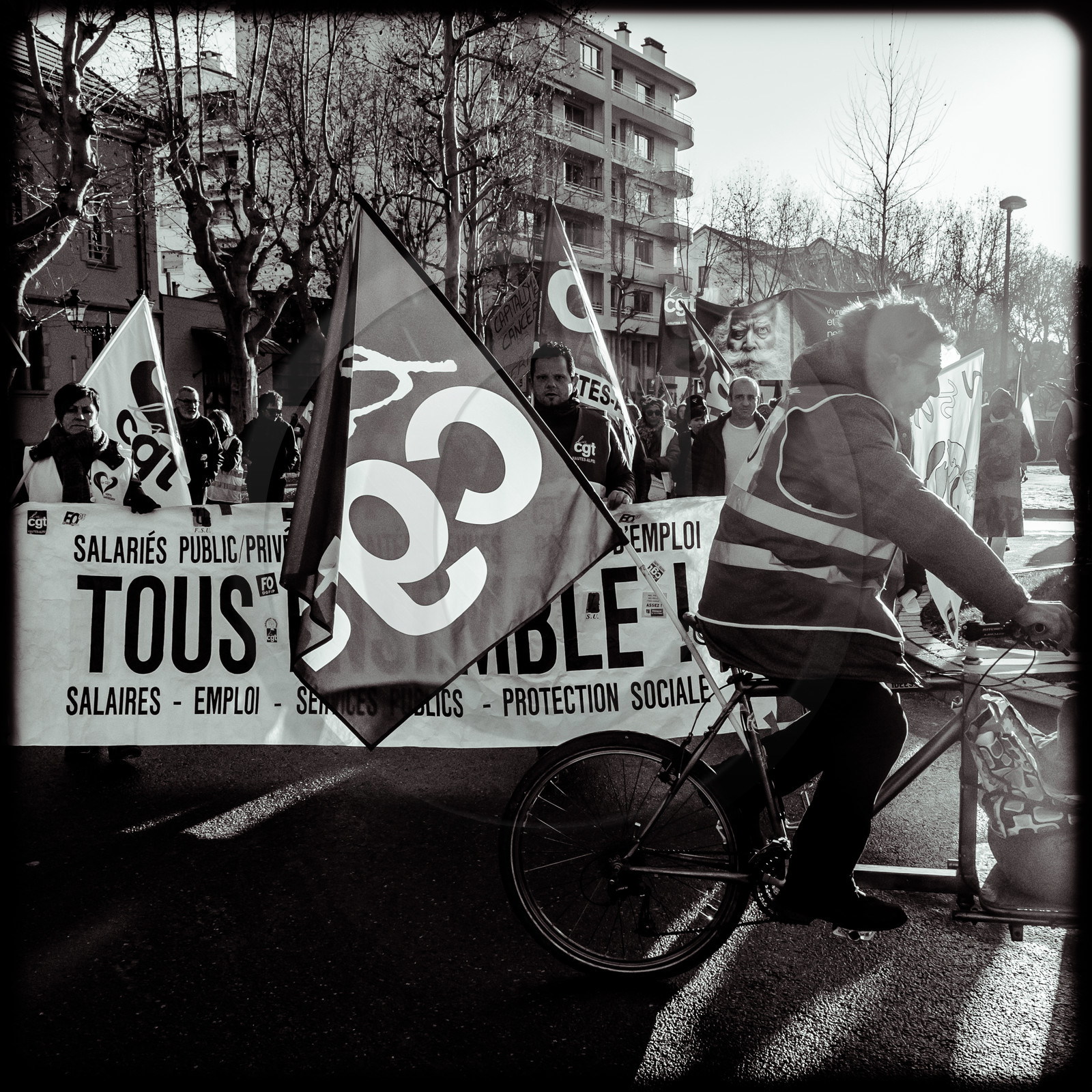 Manifestation à Gap le 12 décembre 2019.