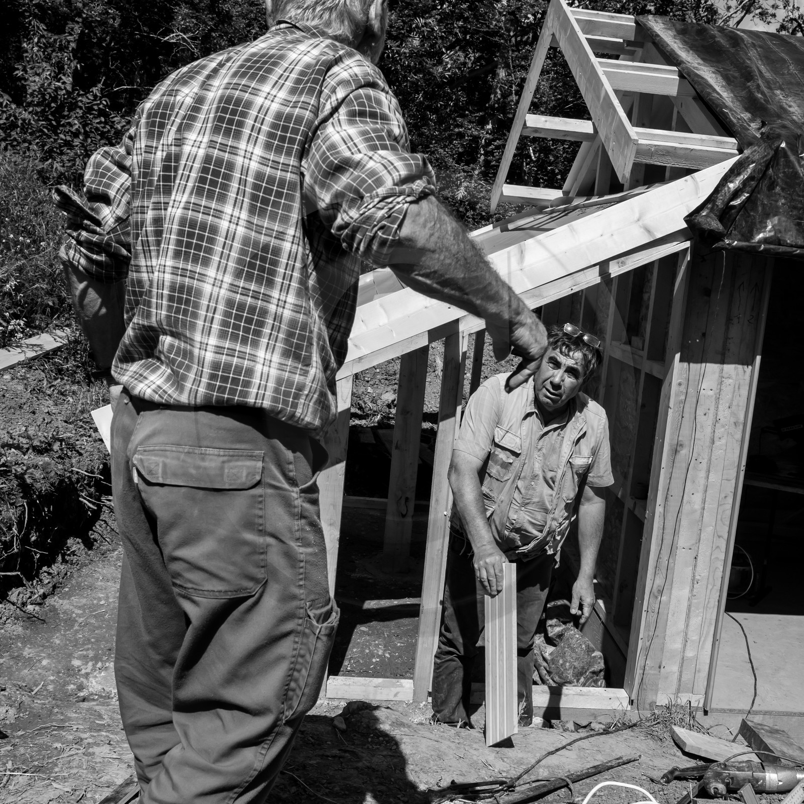 Construction d'une cabane