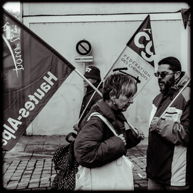 Manifestation à Gap le 12 décembre 2019.