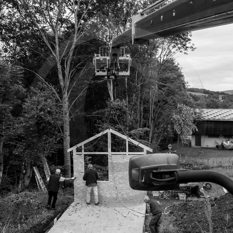 Installation de la cabane