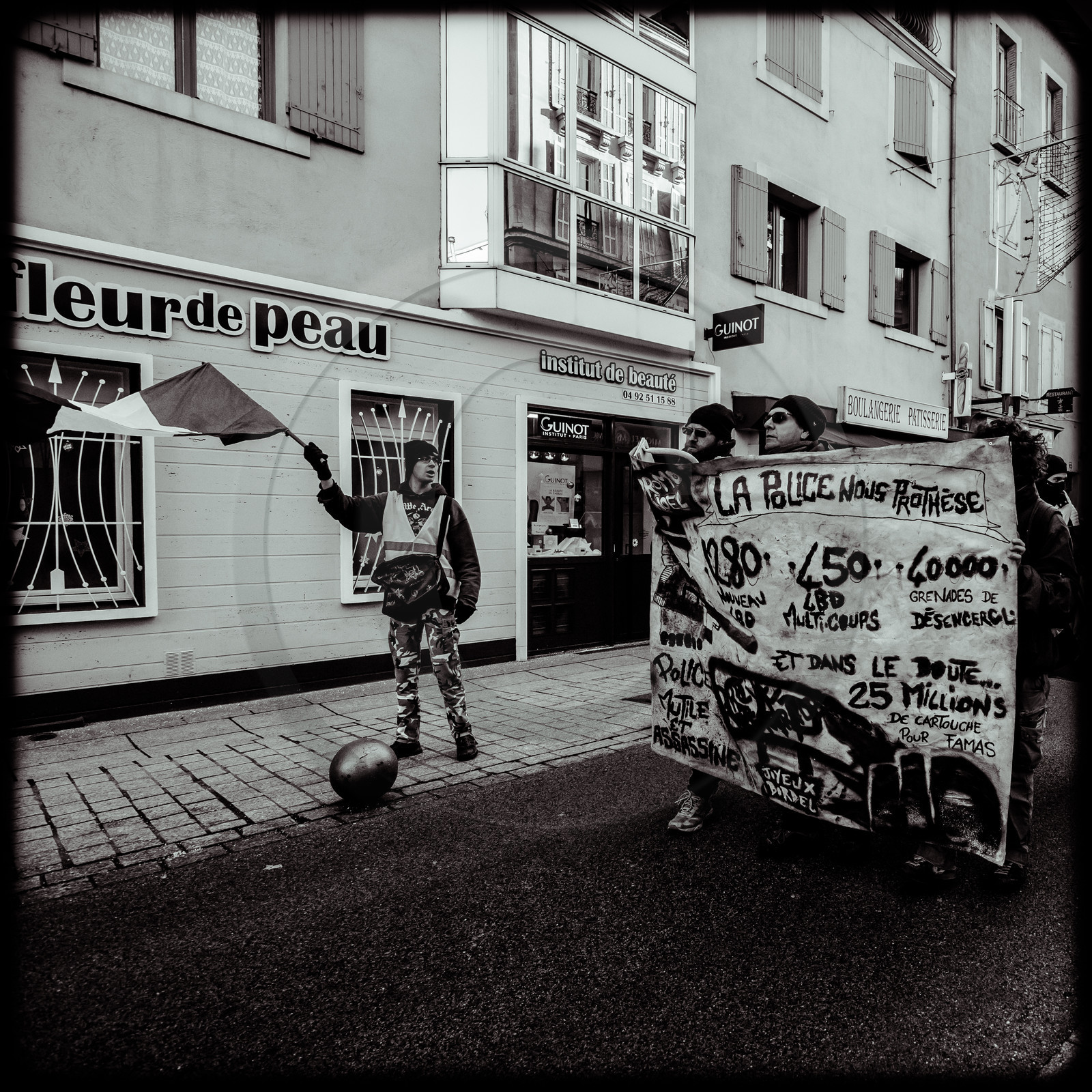 Manifestation à Gap le 12 décembre 2019.