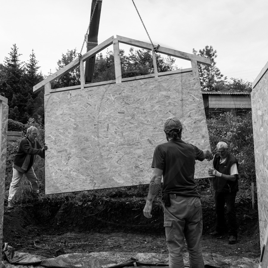 Installation de la cabane