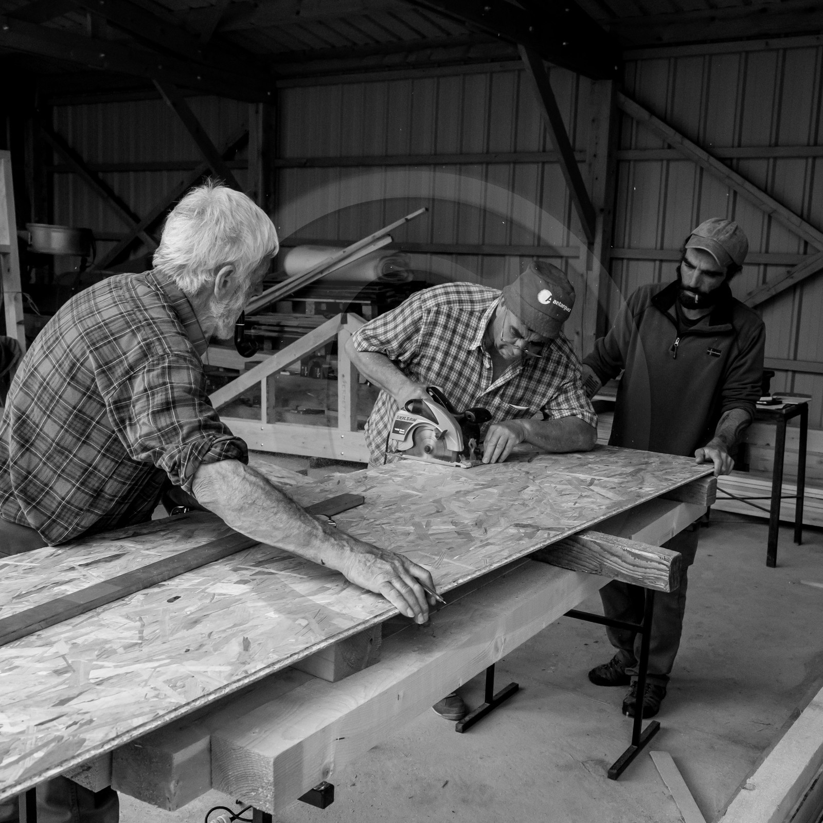 Construction d'une cabane