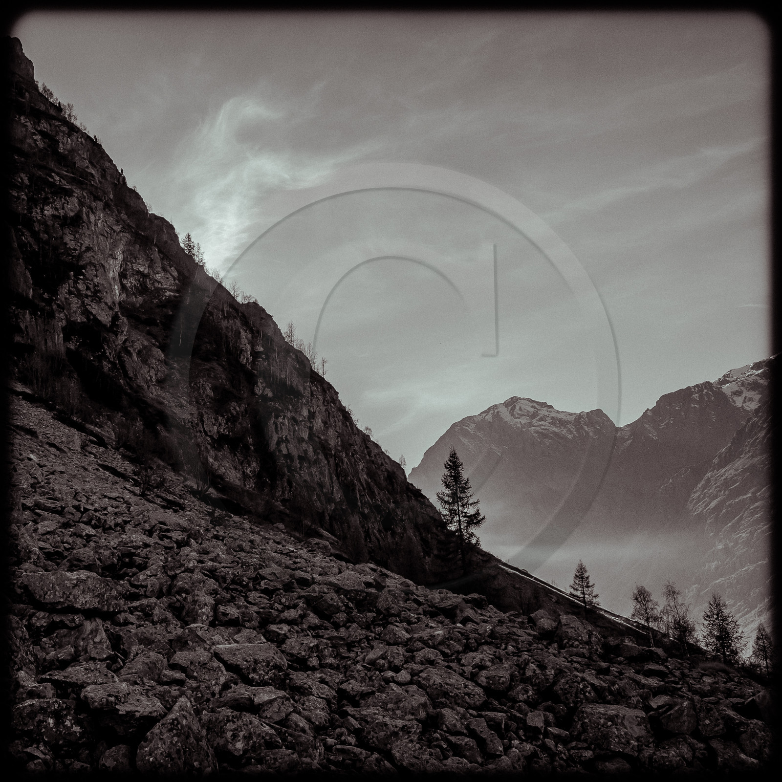 Paysage alpin à Champoléon