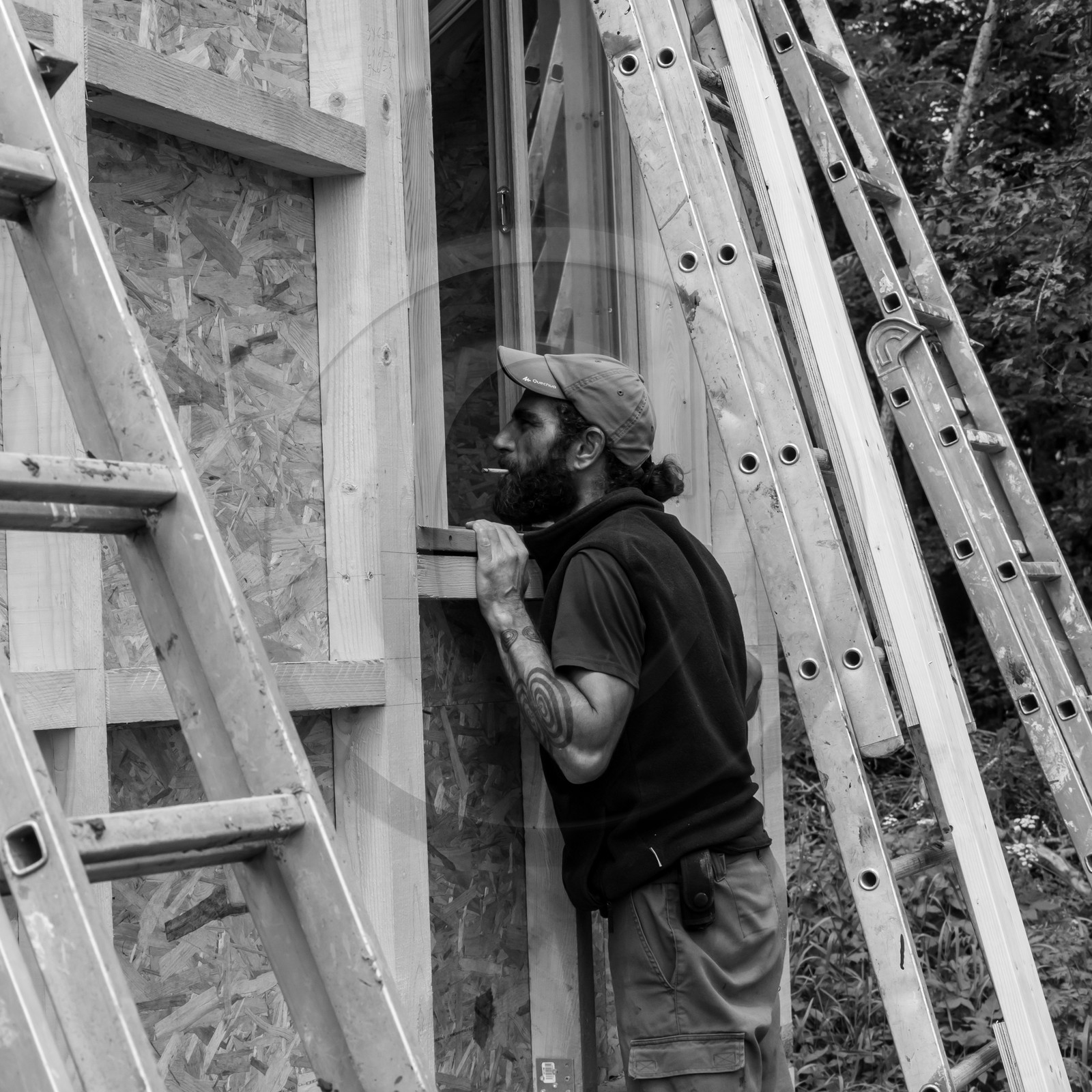 Construction d'une cabane