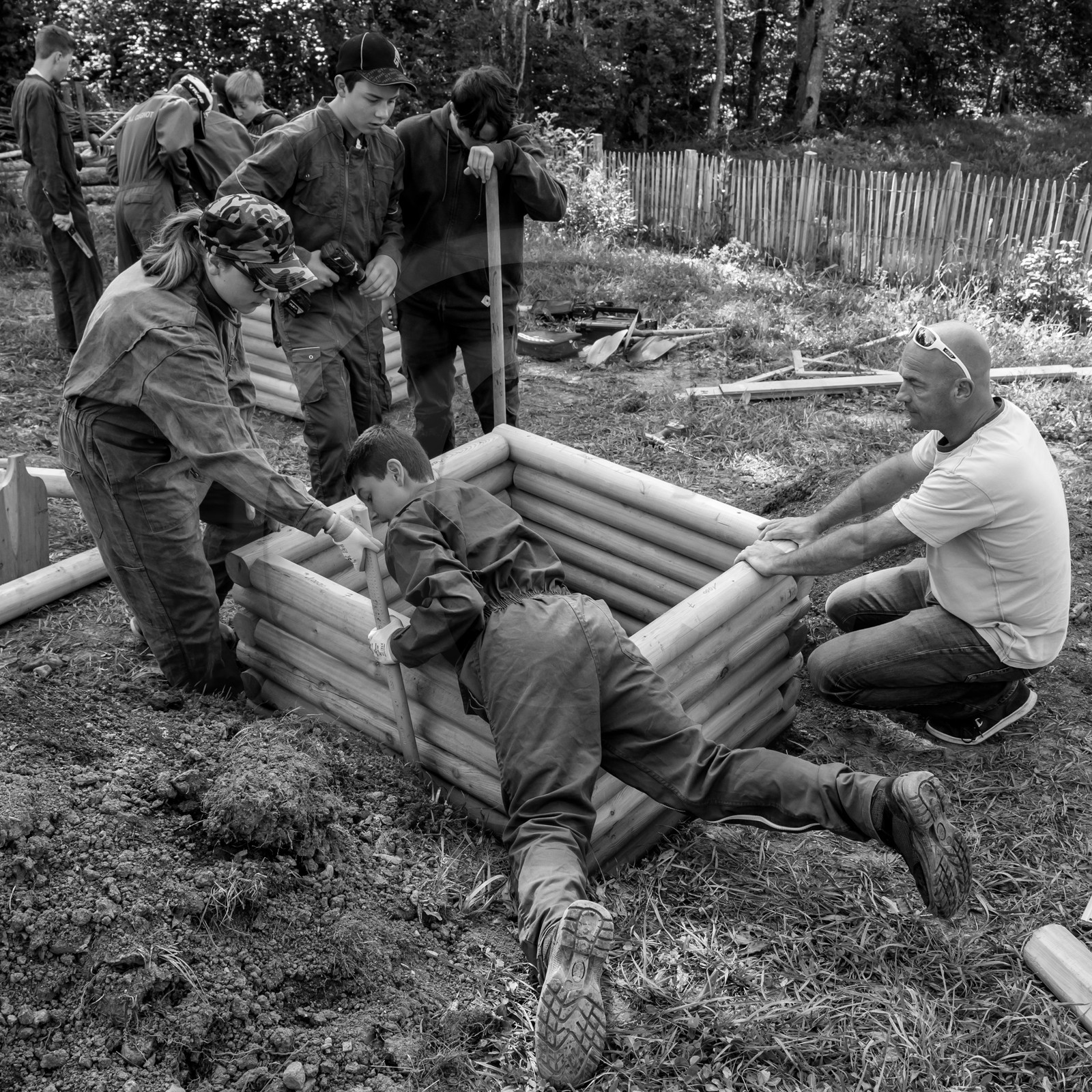 Construction de bacs surélevés