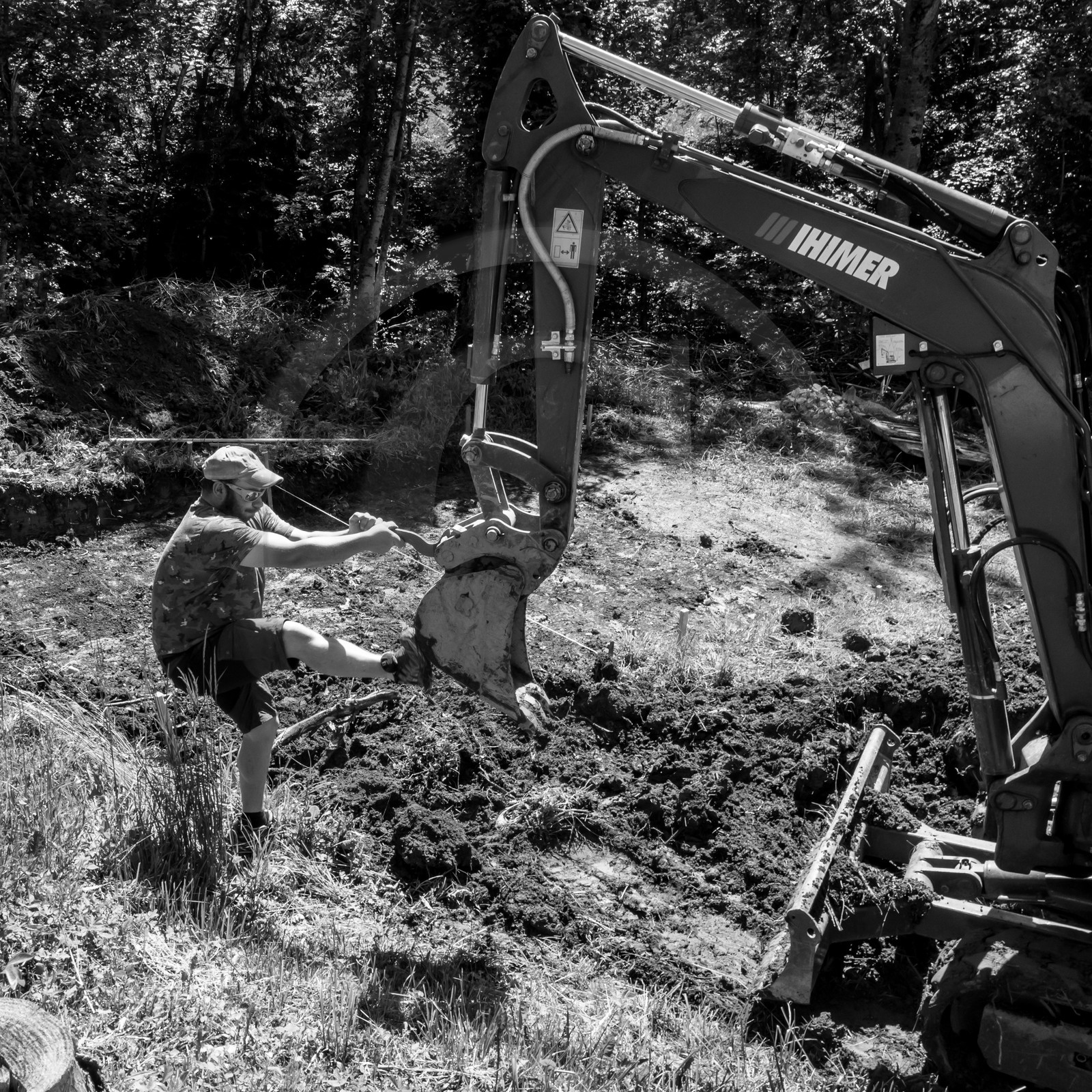 L'installation de la cabane