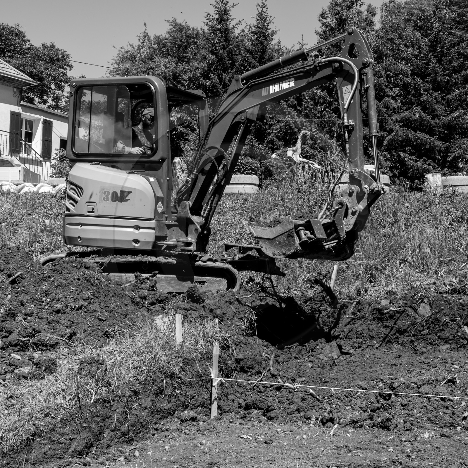 L'installation de la cabane